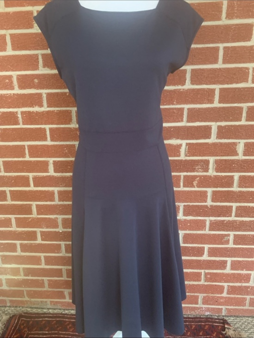 Lands End navy knit dress